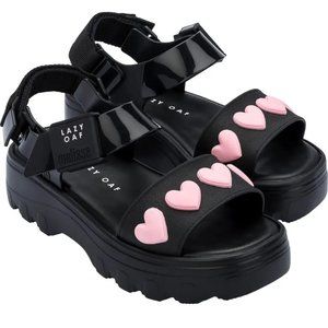 Lazy Oaf | Melissa Kick Off Sandals | Hearts | SIZE 8